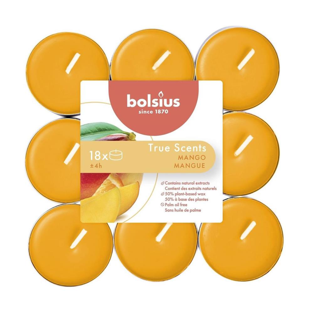 Bolsius Mango 4 Hour Tealights (Pack of 18) £4.72